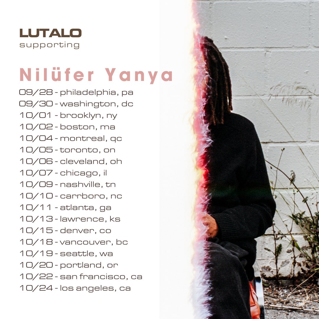 The news is out. I’m excited to be joining @niluferyanya on the entirety of her US tour. Will be presenting some new work to you all! 🐉☁️🌊