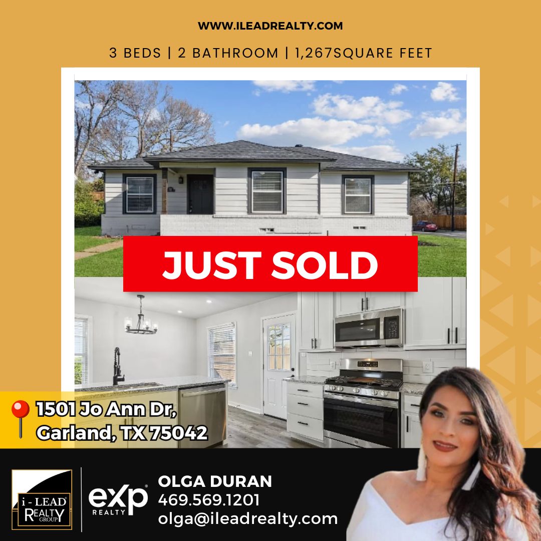 '🎉 Another one bites the dust! Just closed this beautiful property at 1501 Jo Ann Dr in Garland, TX 🏡 Feeling grateful and excited for the new owners who are about to make this house their dream home 🙌🏼 #Sold #NewBeginnings #GarlandTX #RealEstateGoals' 💰#closed #justclosed #
