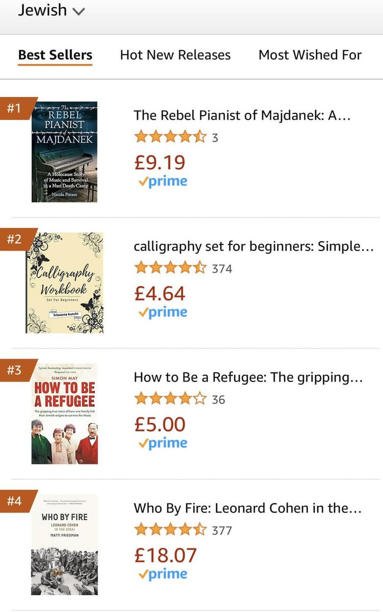 nicolapittam's tweet photo. So thanks to the article in the Daily Express today my book - The Rebel  Pianist of Majdanek - has jumped to the Number 1 spot on Amazon’s Jewish book category 🤩🤩🤩 @MardleBooks https://t.co/3pQJwUbCjM