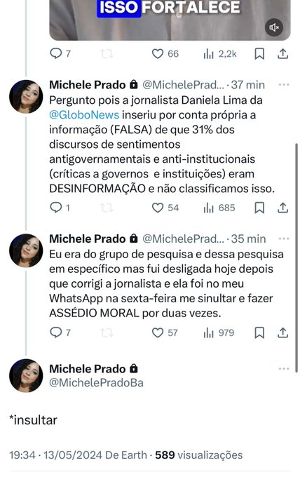 ++ Ministro Paulo Pimenta e sua correspondente no G1, Daniela Lima, espalham fake news sobre estudo elaborado na USP e são corrigidos por uma das pesquisadoras, que foi desligada da pesquisa após corrigir blogueira do zap do G1