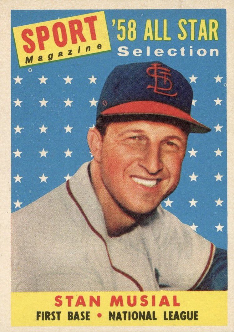 5/13/1958: On this date in 1958, Stan Musial became the 8th player in Major League history to join the 3,000 hit club. The milestone hit was a pinch-hit double off Moe Drabowsky of the #Cubs at Wrigley Field. The #Cardinals won the game, 5-3. #MLB #OTD #BaseballOTD #ForTheLou