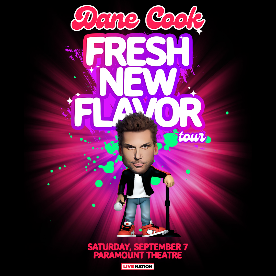 Known for his acerbic wit and patented brand of provocative, on-fire comedic insight, comedian Dane Cook takes the stage at the Paramount Theatre on September 7th for a stop on his Fresh New Flavor Tour. Enter to win a pair of tickets! t.dostuffmedia.com/t/c/s/146442