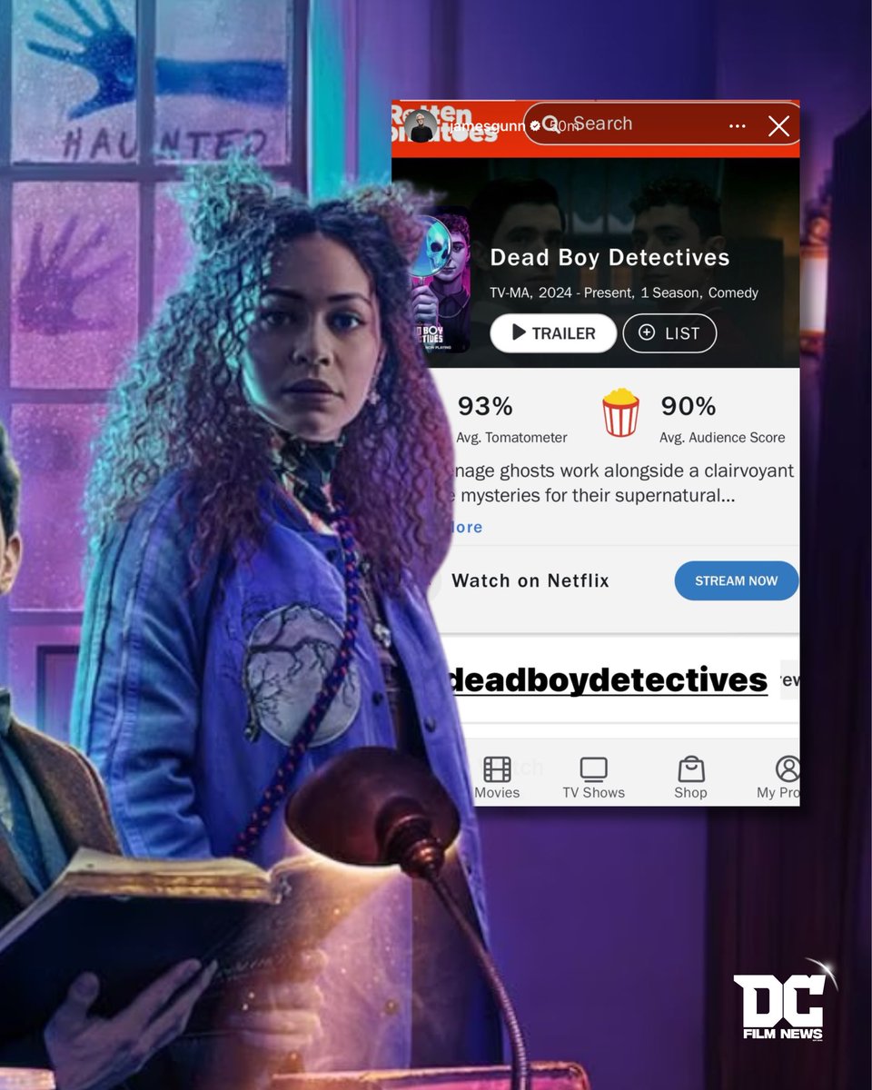 James Gunn shares his support for DC’s ‘DEAD BOY DETECTIVES’ streaming now on Netflix. How you watched it?