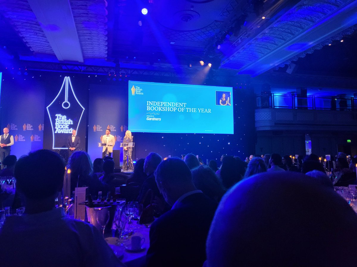 emergencypoet's tweet photo. Huge congratulations to @Bookishcrick for winning Indie Bookshop of the Year at #TheNibbies! So well deserved! https://t.co/ej0340lRqt
