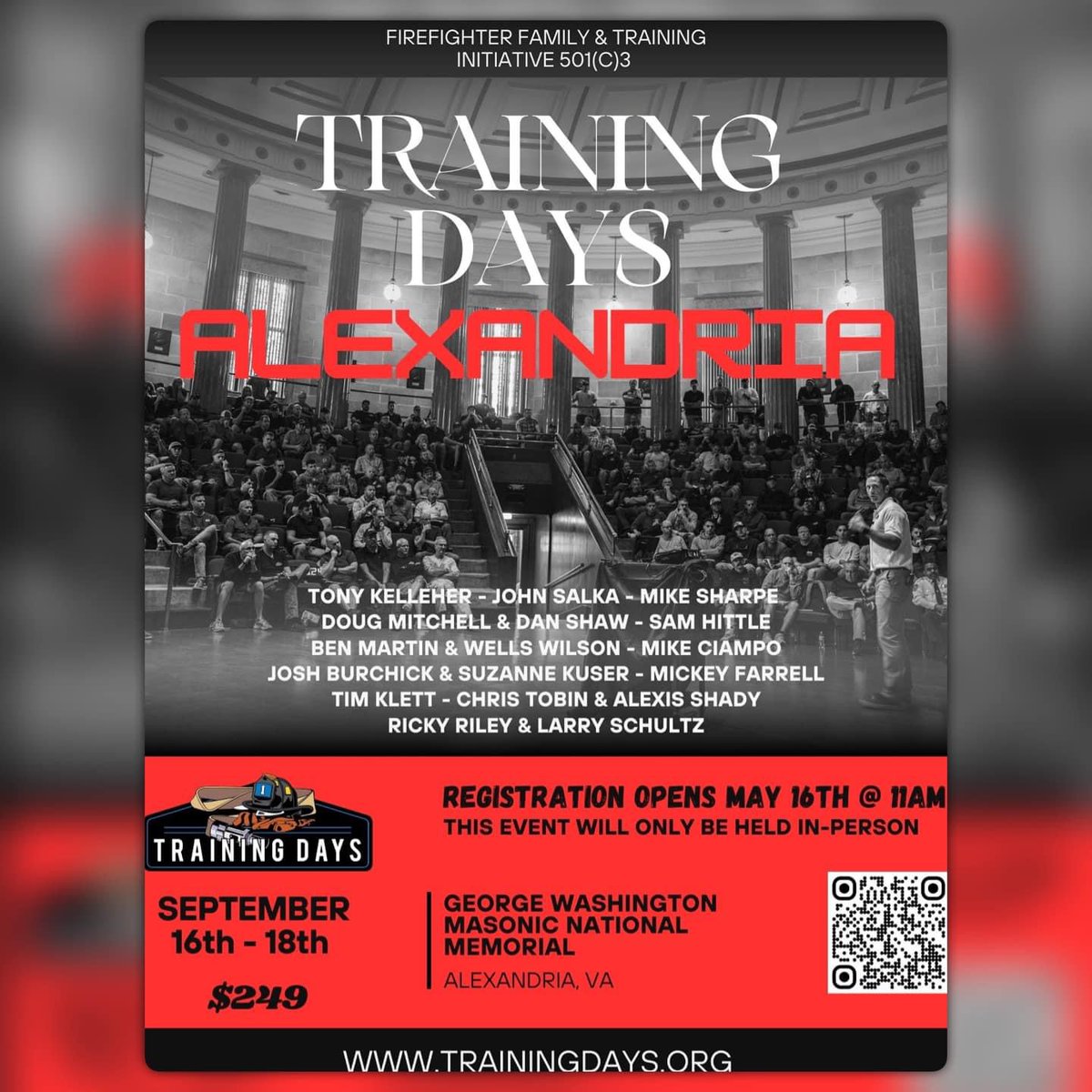 Honored to be headed back to @OGTraining_Days in Alexandria.