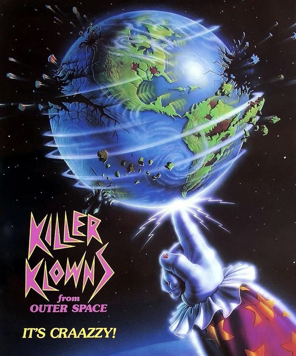 Another @MidniteManiaPod is on its way tomorrow! We cover the amazing cult classic #KillerKlownsFromOuterSpace! 🤡🤡🤡