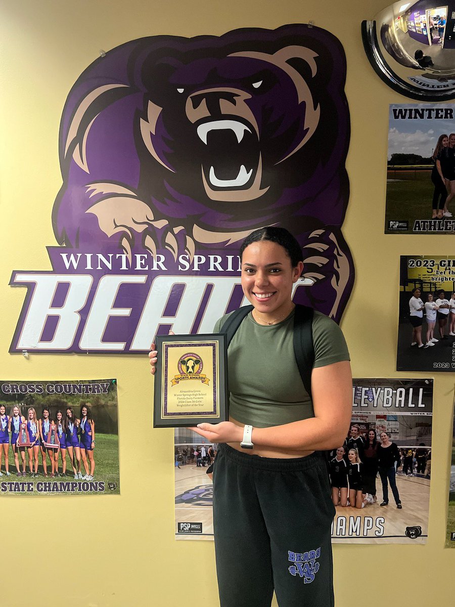 Mr. Gaffney (@petes_dragons) on Twitter photo BREAKING NEWS ALERT: Congratulations to WSHS Senior, Alexandria Green for being named the 2024 Class 3A Florida Dairy Farmer Girls Weightlifter of The Year! Well deserved! Congrats Alex! GO BEARS! <a href="/WSBearAthletics/">WINter spRINGS ATHLETICS</a> <a href="/WSHSladylifters/">wshs gwl</a> <a href="/osvarsity/">Sentinel Varsity</a> <a href="/SCPSInfo/">SCPS Info</a> <a href="/BearNationWSHS/">BearNationWSHS</a> <a href="/WshsBoys/">WSHS Boys Weightlifting</a> BREAKING NEWS ALERT: Congratulations to WSHS Senior, Alexandria Green for being named the 2024 Class 3A Florida Dairy Farmer Girls Weightlifter of The Year! Well deserved! Congrats Alex! GO BEARS! <a href="/WSBearAthletics/">WINter spRINGS ATHLETICS</a> <a href="/WSHSladylifters/">wshs gwl</a> <a href="/osvarsity/">Sentinel Varsity</a> <a href="/SCPSInfo/">SCPS Info</a> <a href="/BearNationWSHS/">BearNationWSHS</a> <a href="/WshsBoys/">WSHS Boys Weightlifting</a>