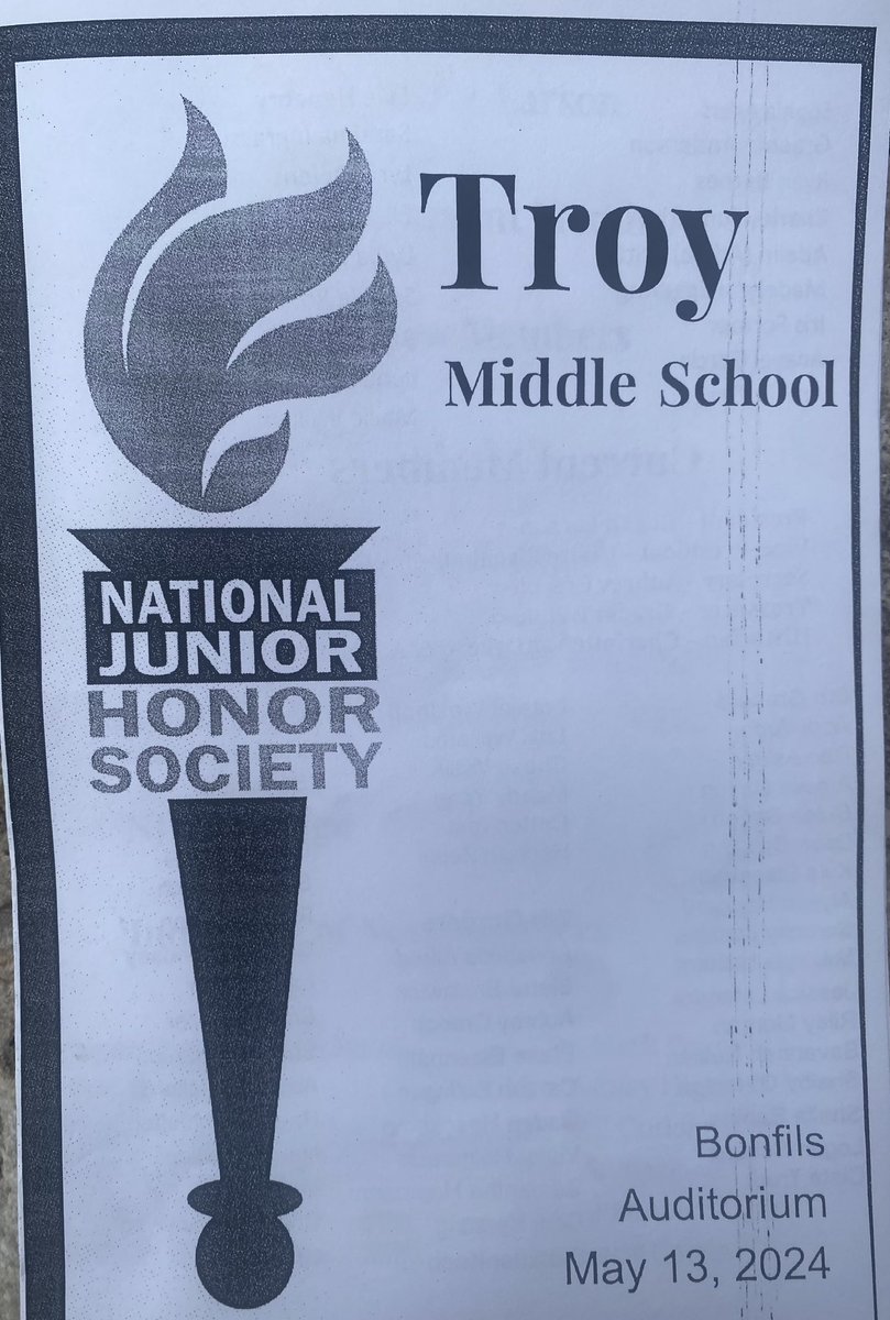 National Junior Honor Society Inductions for our Trojans!!  Congratulations to all of the new members and families!!  #TMS #TrojanNation #Proud2BR3 #TMSTribe #TMSRocks #WeAreTroy #MakeExcellenceAHabit
