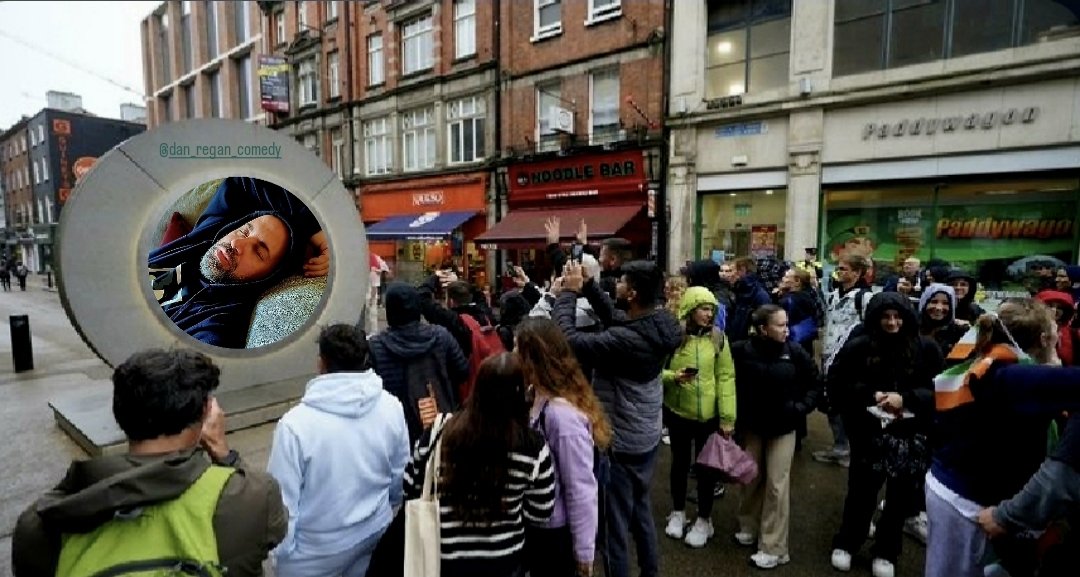Dublin Ireland getting their first look through the portal.