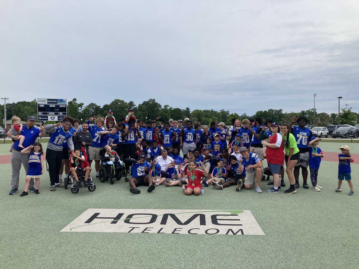 Thank you to @Moncks_Corner Miracle League for having the @BerkeleyStagsFB players today! We are growing more than just athletes at Berkeley! #BetterAtBerkeley