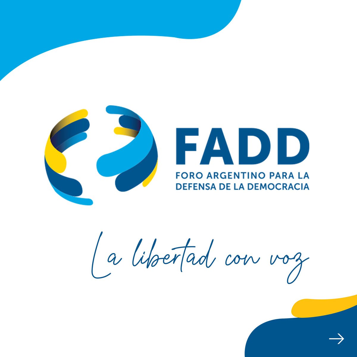 Celebro que hoy hayamos lanzado oficialmente el Foro Argentino por la Defensa de la Democracia (@FADDemocracia) Al foro lo fundamos en 2020 con el propósito de promover los valores democráticos y los derechos humanos. Nos comprometemos a ser defensores de la democracia, la