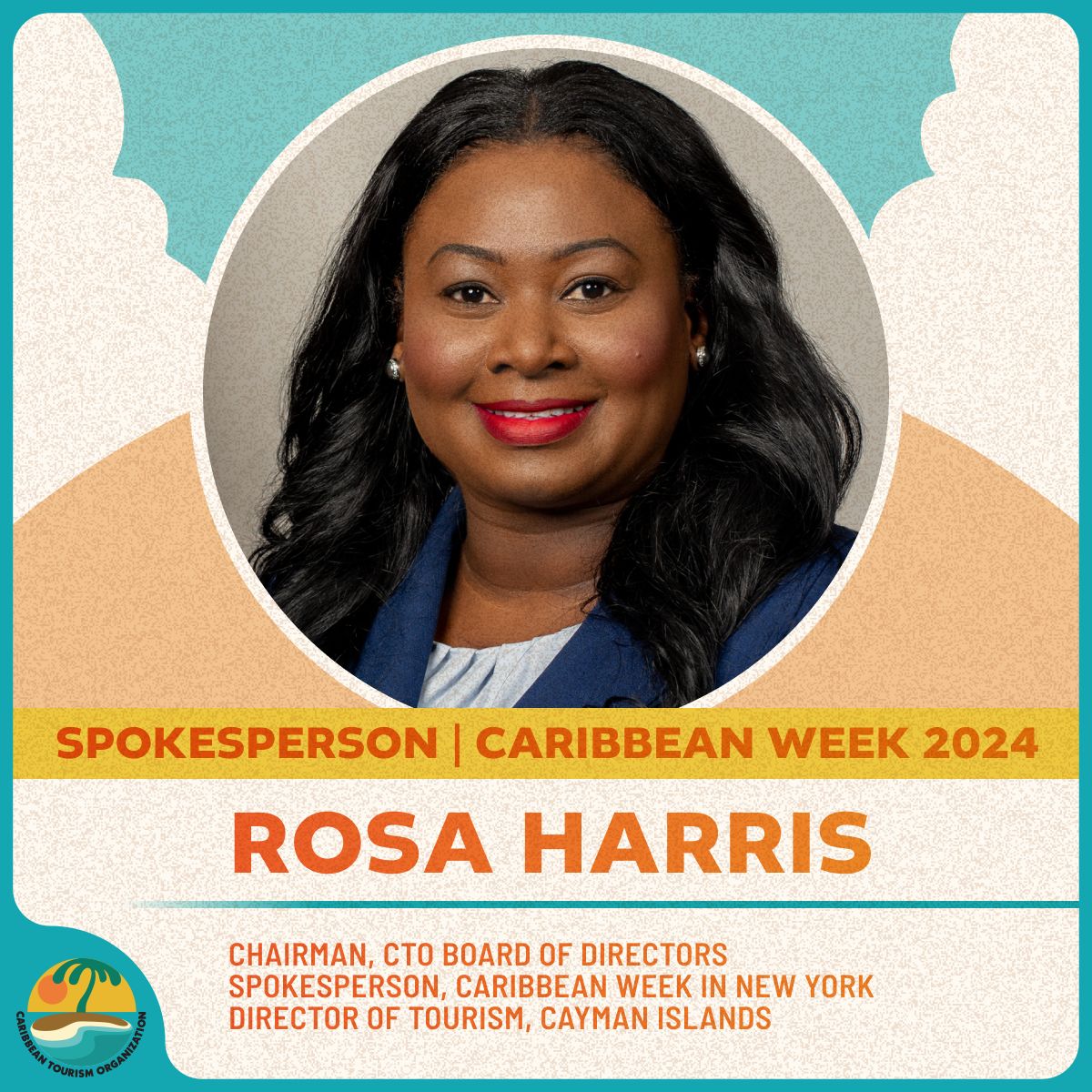 The CTO is excited to announce Rosa Harris, Chairman of our Board of Directors and @Cayman_Islands Director of Tourism, as the Spokesperson for the 2024 edition of Caribbean Week in New York. Join us for a week of enrichment, engagement and enjoyment. #CWNYC24 #CTO24