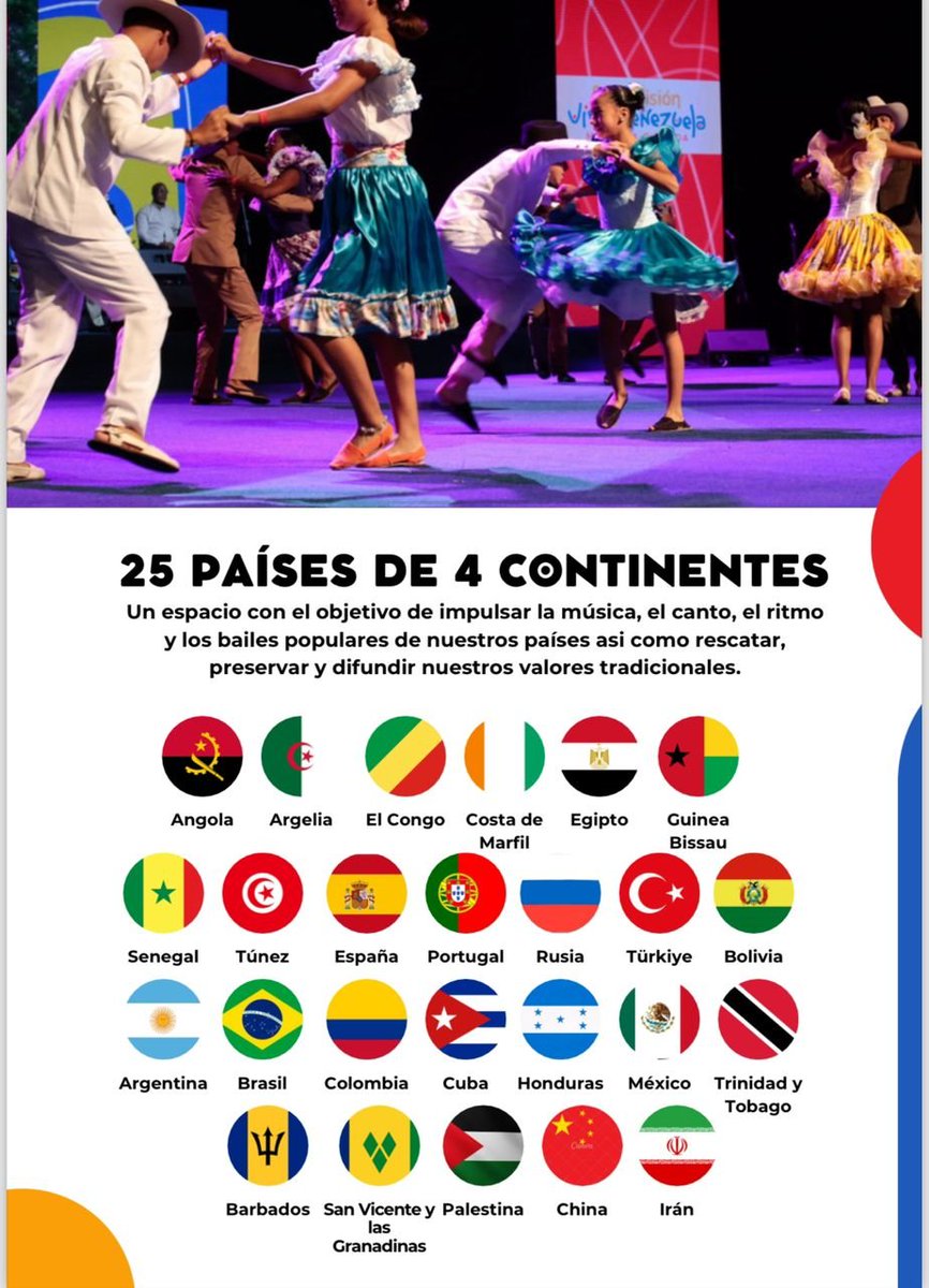 ¡Vive la emoción de la música, la danza y la cultura venezolana! Evento que reúne lo mejor de la cultura nacional e internacional hasta el #19May. 💛💙❤️
