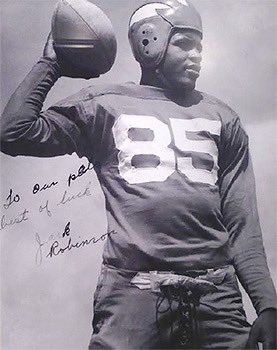 Four things you maybe didn’t know about Jackie Robinson’s 1941 season with the Honolulu Bears. 1️⃣ Jackie played professional football! 2️⃣ There was a team called the Honolulu Bears! 2️⃣ Jackie wore number 85! 3️⃣ Jackie left Honolulu to return home on December 5, 1941.