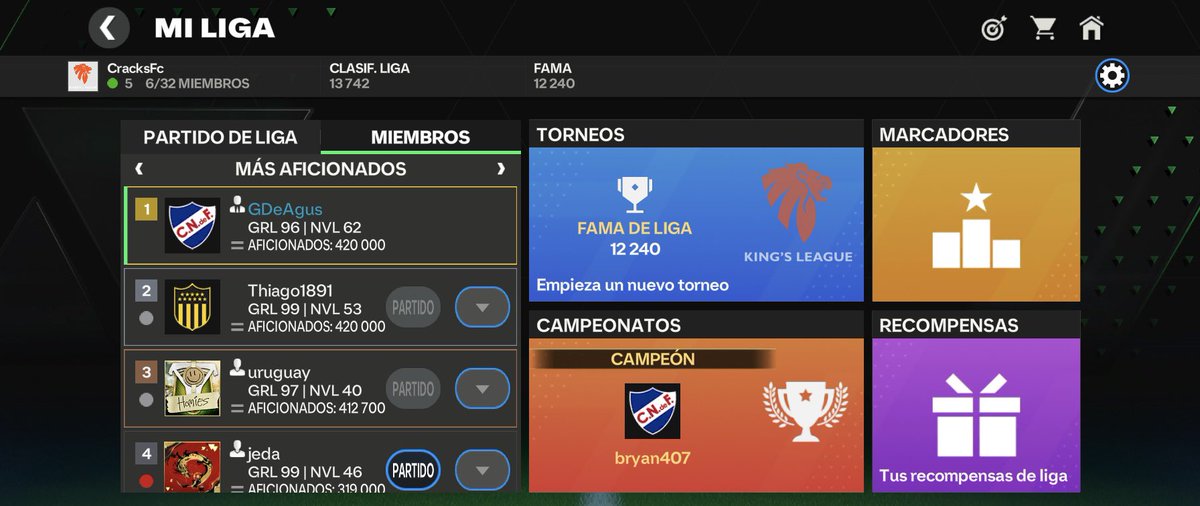 Estamos buscando miembros para la LIGA CRACKSFC. Somos muy activos armamos torneos todos los días! Y tenemos grupo de wpp, Grl mínimo 96 se  agradece Rt <a href="/tutiofifa/">Tío Fifah 🇨🇴 🇵🇸 حرة</a> <a href="/ADRIANEF_OF/">ADRIANEF</a> <a href="/Franklyn_Games/">Franklyn Jhonson</a> @jesus_lpa <a href="/NeuxFM/">Neux</a> <a href="/jedagenes/">bichiboy🔥🚀</a>