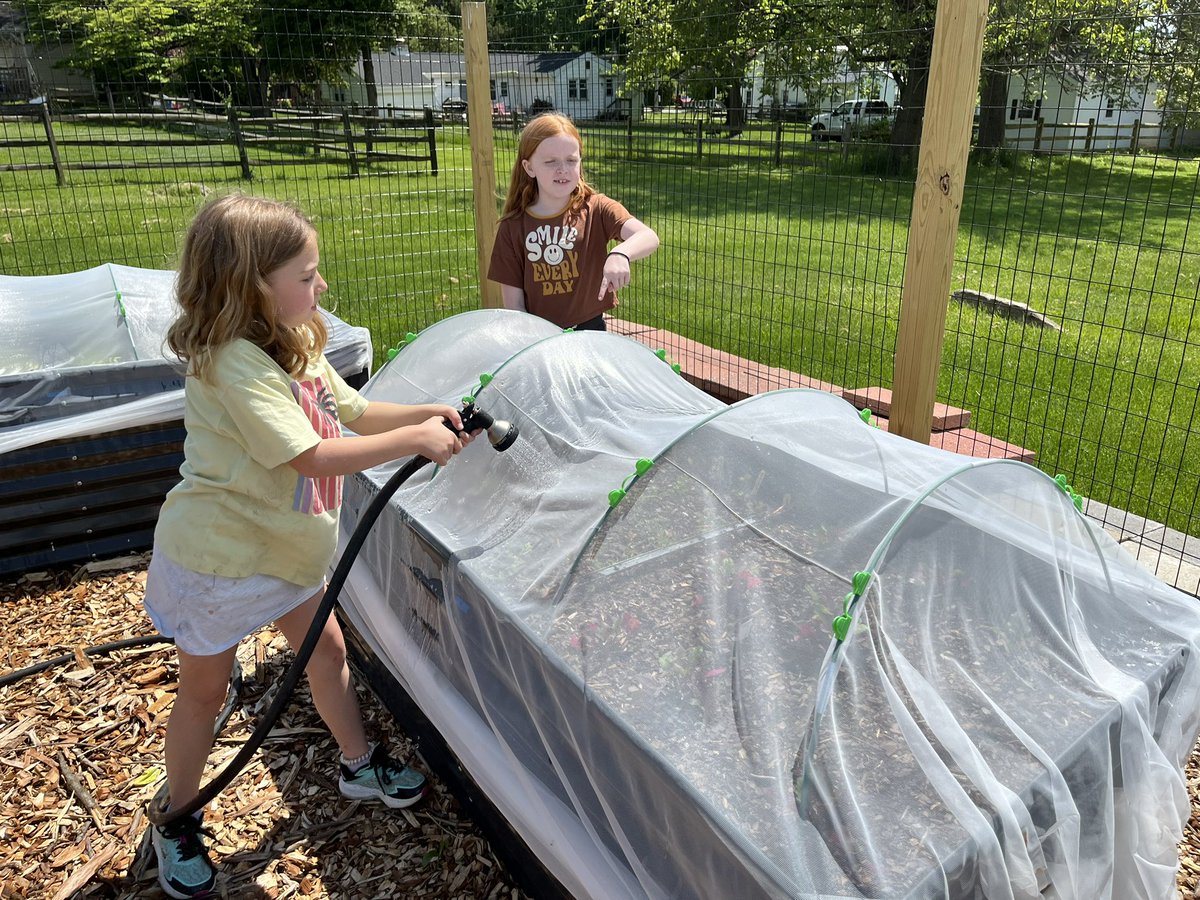 MrsMizesClass's tweet image. The 2nd grade garden is looking so good! Ss were hard at work this afternoon planting the last of our seeds and seedlings! Can’t wait for our big harvest, donation, and tasting in June!! @WestChesterASD @WCFoodCupboard @IanKerr_math