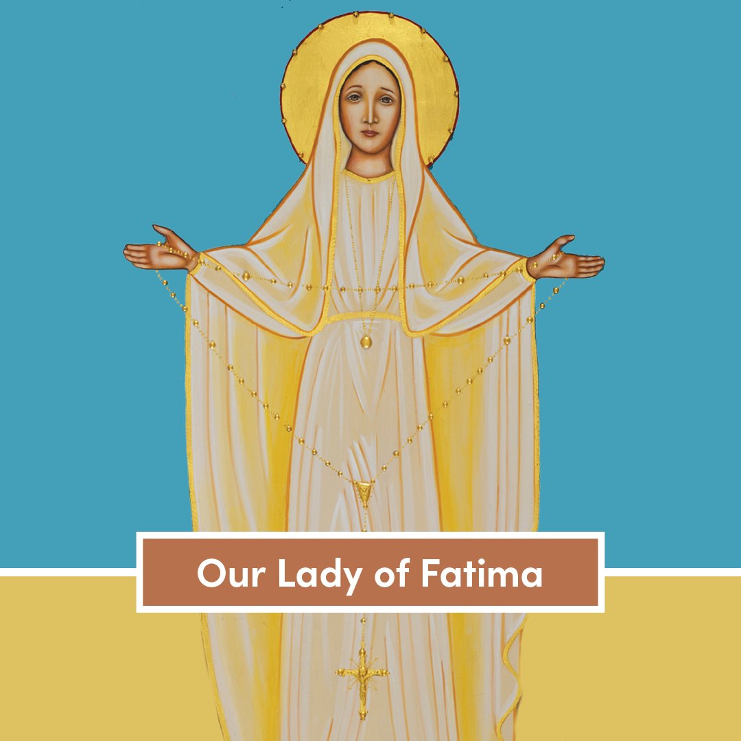 In Fatima, Portugal, on this day 107 years ago, three children were playing when they saw a flash of light. Appearing before them was our Blessed Mother and she did so 5 more times, each time asking them to pray the rosary daily. Our Lady of Fatima, pray for us!