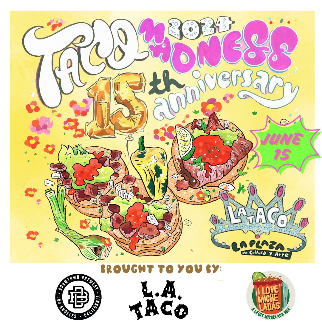 Let's Taco-bout, our biggest event of the year, TACO MADNESS! Where you can taste some of the best tacos in L.A., enjoy live music, and be surrounded by a community that loves supporting local journalism. Get your tickets today!!👇🏾 Free for members. eventbrite.com/e/la-tacos-tac…