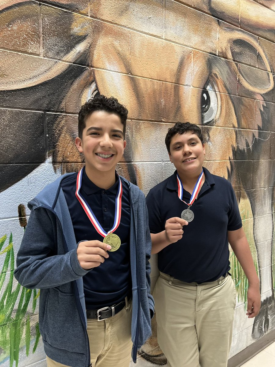 Our Moose Scholars placed at the UIL Academic Spring Meet in Spelling. @Montwood_MS 7th Grade - 1st Place. 8th Grade - 2nd Place. C-O-N-G-R-A-T-U-L-A-T-I-O-N-S!! 🎉