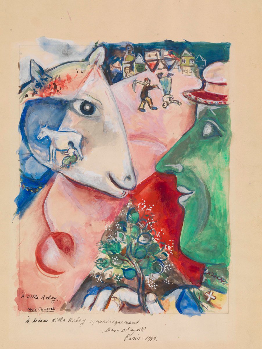 Bon dia I and the Village, ca. 1923–24 Marc Chagall
