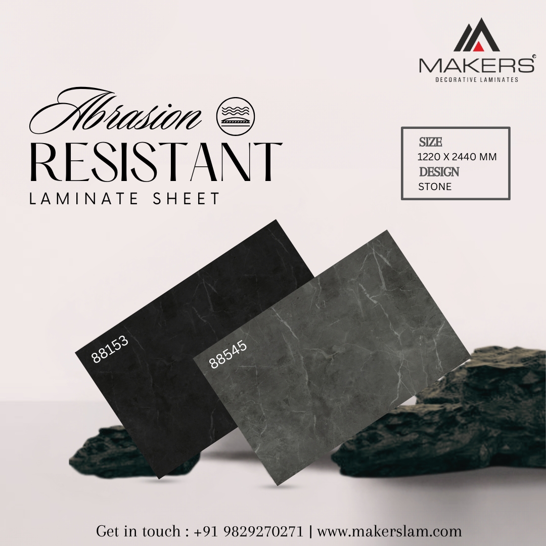 Abrasion resistance in HPL (High Pressure Laminate) laminate sheets refers to the ability of the material to withstand wear and tear caused by friction or rubbing. 
Contact us to know more
makerslam.com
#abrasionresistant #hpl #laminatehsheets #highquality #makerslam