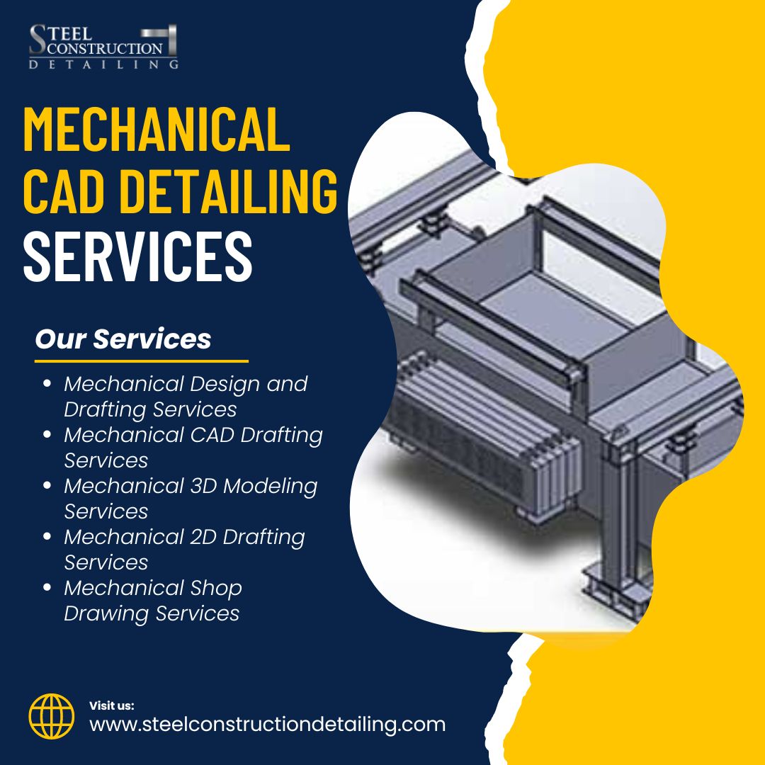 #SteelConstructionDetailing offers comprehensive #MechanicalCADDetailingServices in #LosAngeles, #USA. Our attention to detail and commitment to customer satisfaction sets us apart as a trusted partner for all your #MechanicalCADDetailingneeds.

Url: bit.ly/3UzlULK