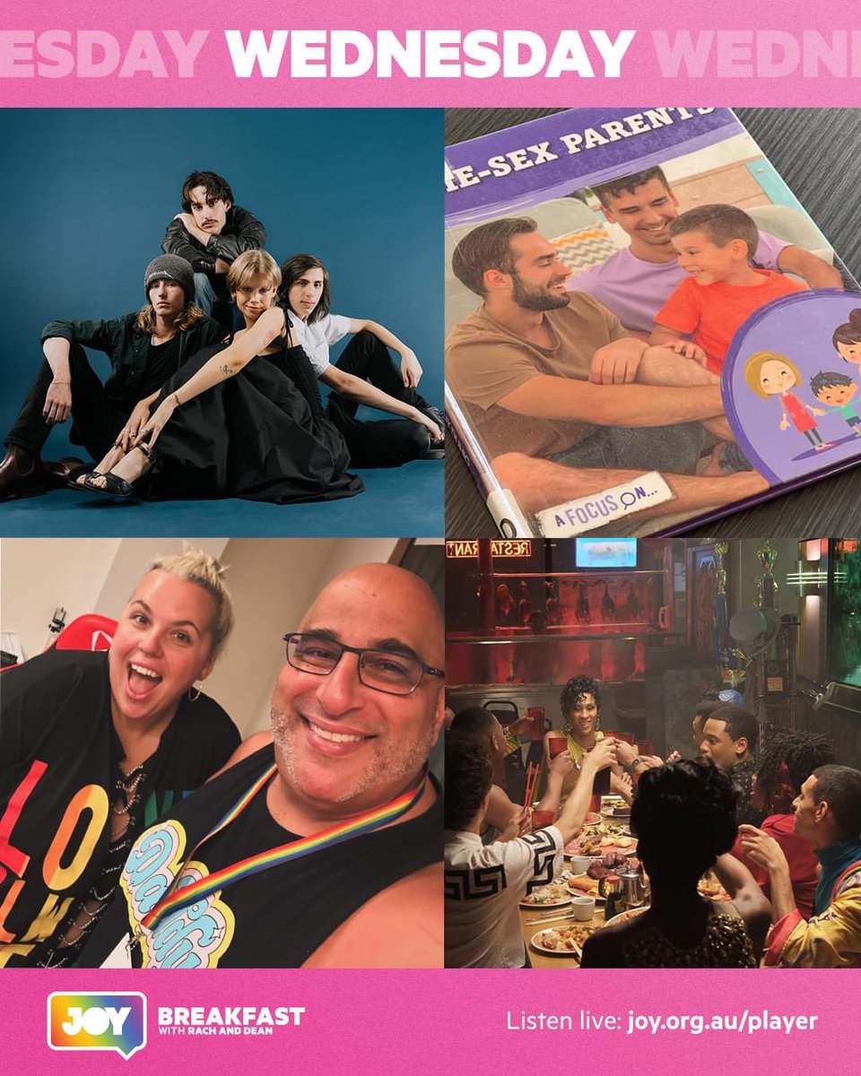 Wednesday morning on @JOY949 it's international families day, so we are exploring chosen families, speak to a same sex family from Cumberland City about that book ban, catch up with Perth band Shorehaven and more.

Join us 7-9am 
#JOYBreakfast  
#JOY30.  .