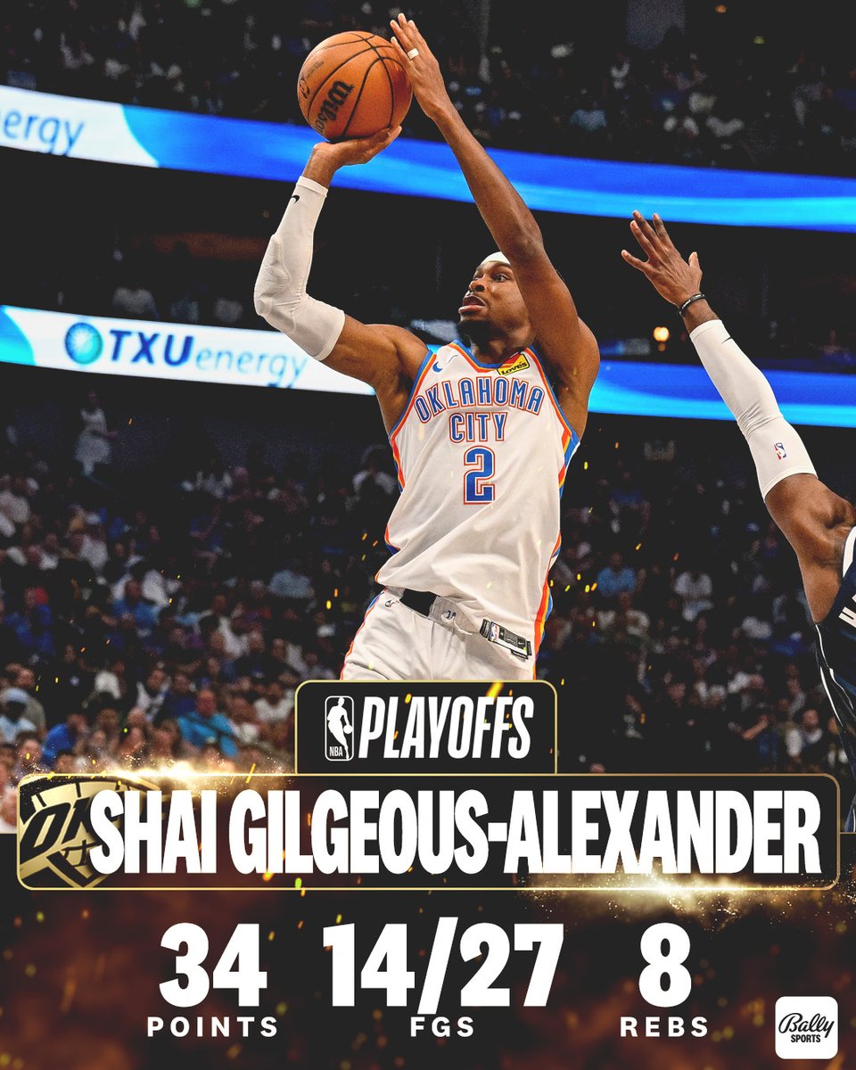 SGA was in his BAG tonight @okcthunder | @shaiglalex | #ThunderUp | @BallySports