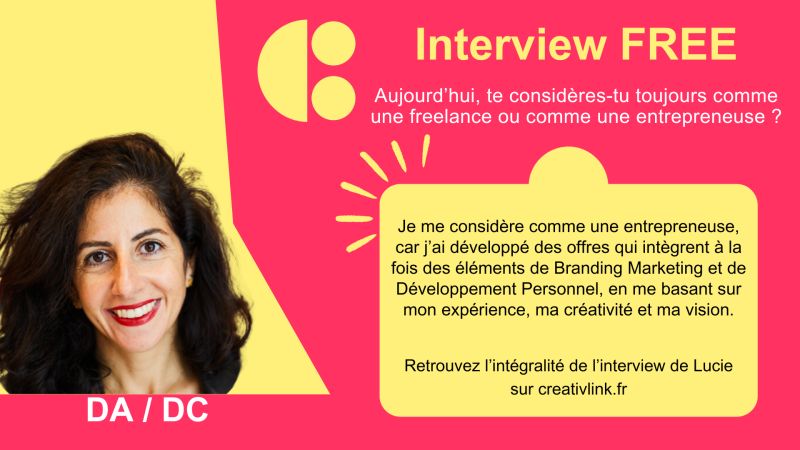 Questions de free : avez-vous lu notre dernière interview de #freelance ❓ Dans son interview, Lucie donne un conseil qu'elle considère comme précieux pour un freelance. Découvrez-le ici. ▶️ tinyurl.com/566tp8z7 #CreativLink #QuestionsDeFree