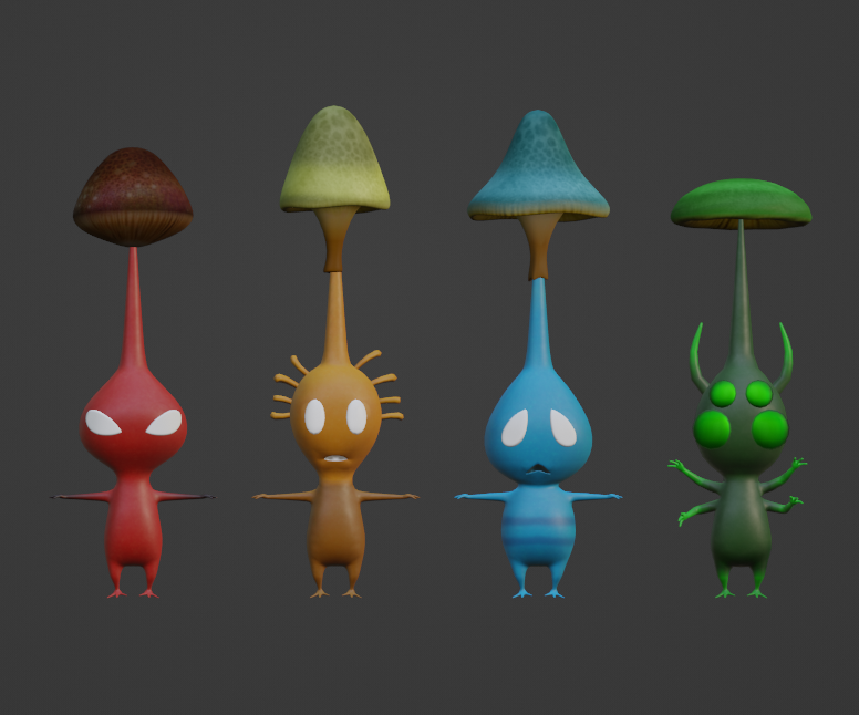 so after a really long period of time I finally dealt with HD toxic puffmin!

stitching and rigging an additional set of arms was a bit of a hassle but it works now lol

#Pikmin