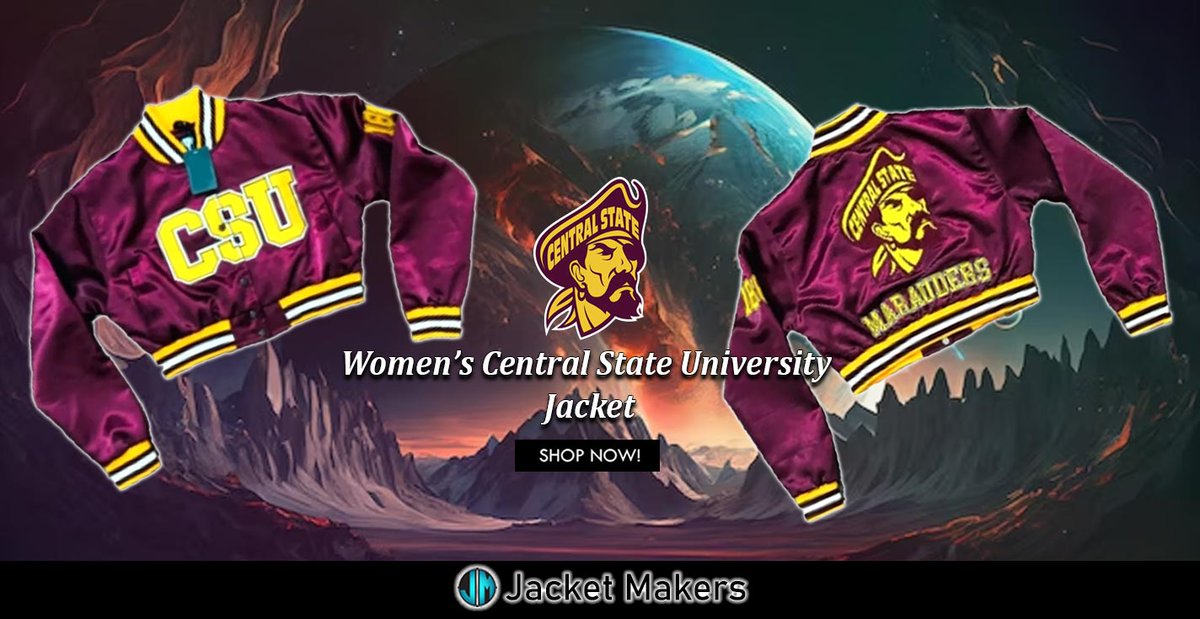 #Womens Full-Snap #CentralStateUniversity Satin #Maroon Cropped #Jacket jacketmakers.com/product/croppe… #Mens #Women #OOTD #Style #Fashion #Outfits #Costume #Cosplay #Gifts #Jackets #CSU #NCAA #hbcufootball #Siac #HBCUs #CollegeFootball #college #University #sportsjacket #summer #shopnow