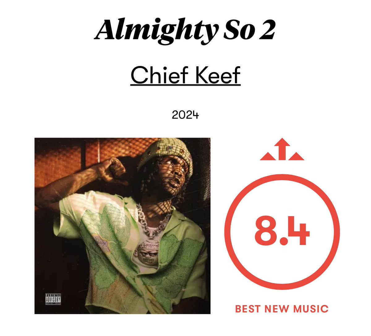 PITCHFORK RATED ALMIGHTY SO 2 
8.4/10🌞

THEY KNOW BALL