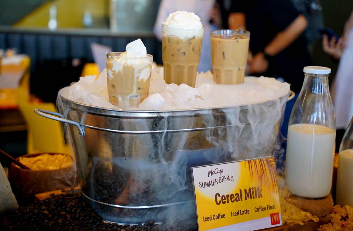 McDonald's unveils new McCafé Summer Brews to beat the heat with McCafé Cereal Milk and Toasted Coconut Iced Coffees available in iced coffee, coffee float, or iced latte varieties. Get yours now at McDonald’s stores nationwide! #CoolSummer #McCafeSummerBrews Read more here:…