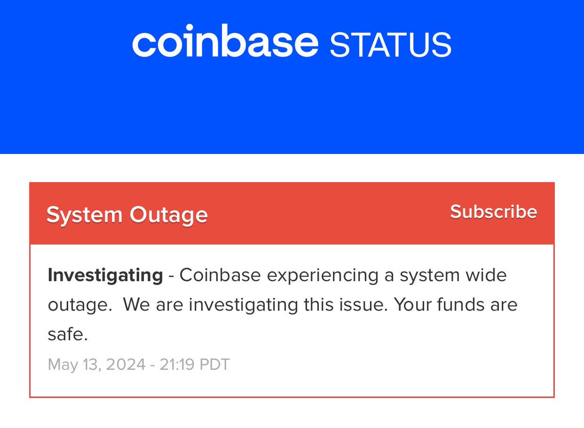 FUND ARE SAFU DONT WORRY. lmao if yall don’t know to get your shit off exchanges I don’t have time to explain it to you. Way to go Coinbase is this 2017 all over again and no one can create new accounts?