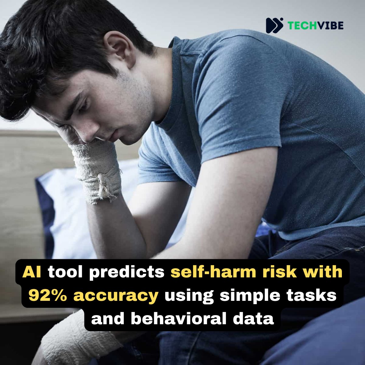 Cutting-edge AI tool, developed by Northwestern University researchers, predicts self-harm risk with 92% accuracy by analyzing simple tasks and behavioral data, potentially revolutionizing mental health assessments. more: t.ly/9D7H5 #AI #AInews #AItool