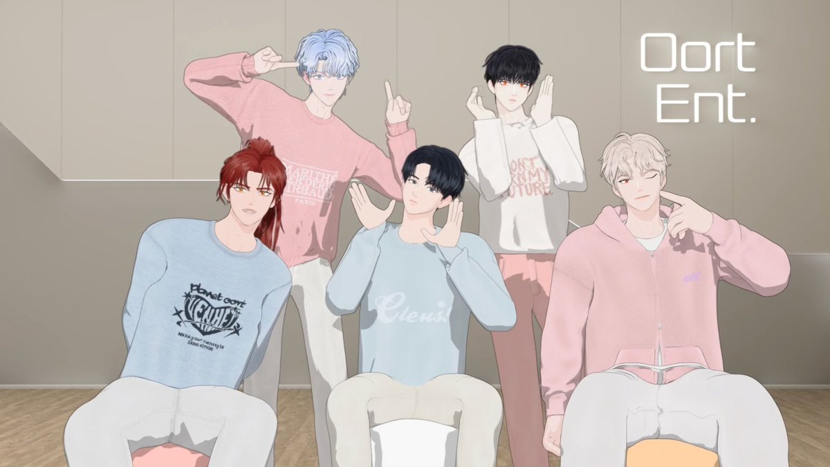 NyangNyangLasgo's tweet image. Oort Boys will always be 5 member forever 🤍🖤💙🧡❤