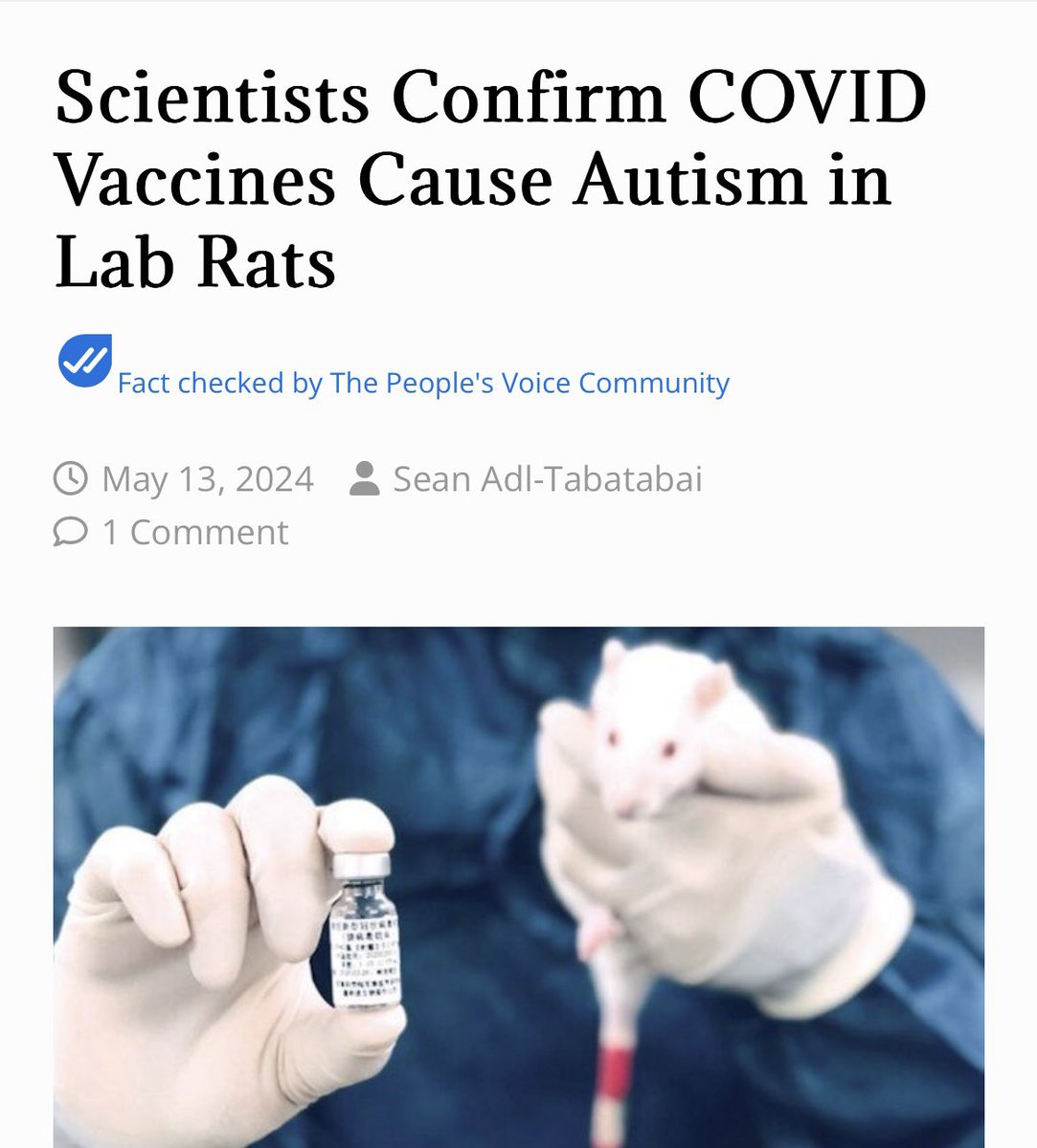 An official new study published in Neurochemical Research has found that lab rats who were given the Pfizer COVID vaccine developed ‘autism-like’ traits.