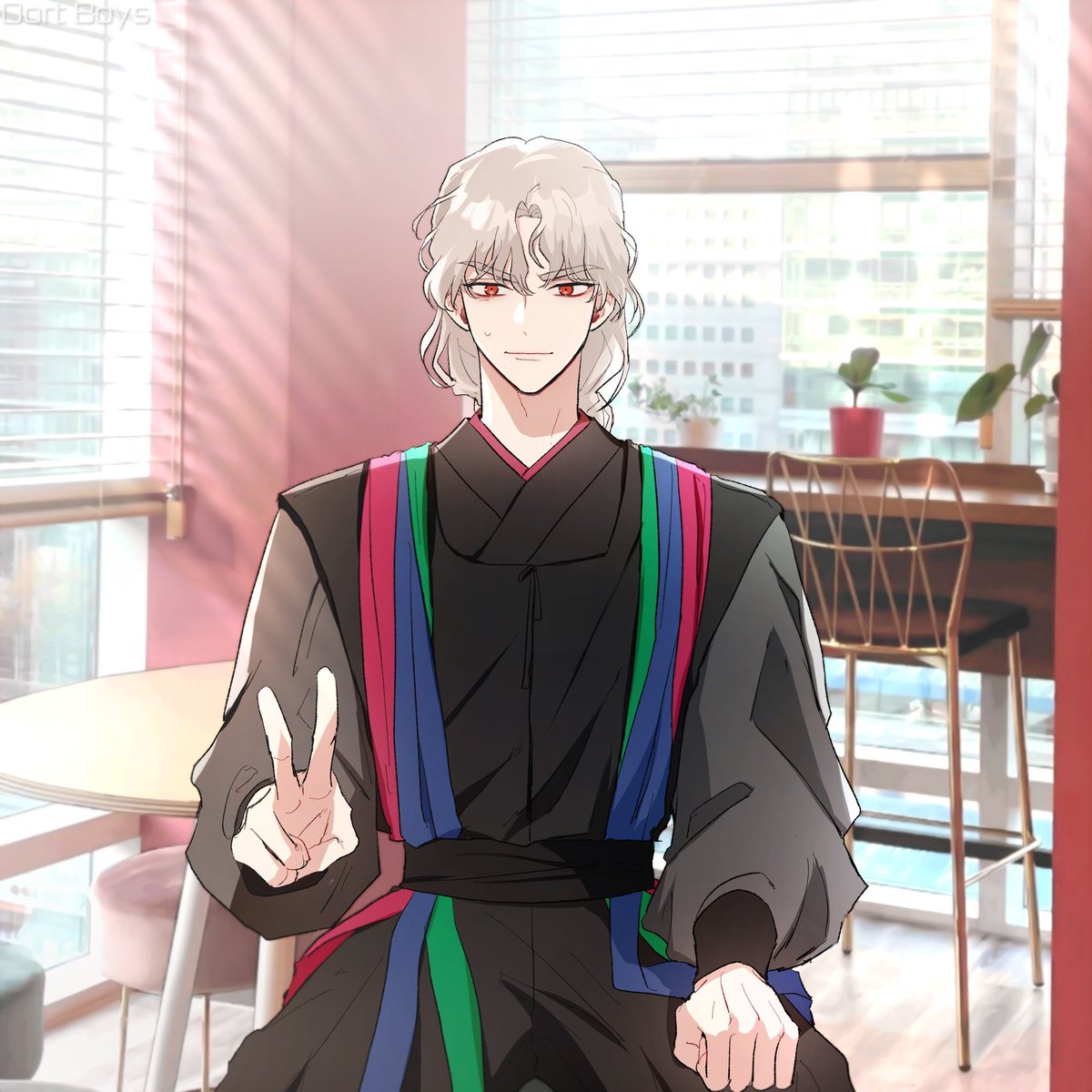 NyangNyangLasgo's tweet image. Oort Boys will always be 5 member forever 🤍🖤💙🧡❤