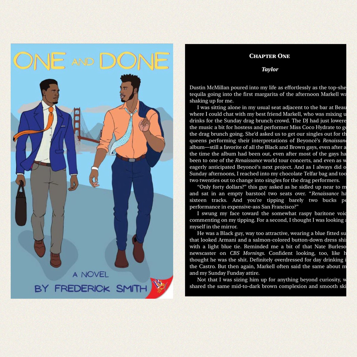 One and Done, a Black, Queer, Higher Ed, Bay Area romance novel comes out 6/11/24 on @boldstrokebooks: boldstrokesbooks.com/books/one-and-….

Chapter 1 excerpt up now on my website: fredericklsmith.com

✍🏾📚🌈💕 #BlackRomance #MMRomance #RomanceReaders #QueerRomance #PrideMonth