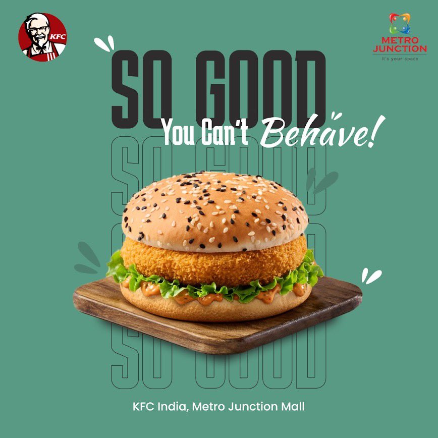 Indulge in a mouthwatering moments with KFC's iconic burgers! 🍔🤤 
.
.
#FingerLickinGood #BurgerBliss #MetroJunctionMall #AtOurJunction #KFC #KFCIndia