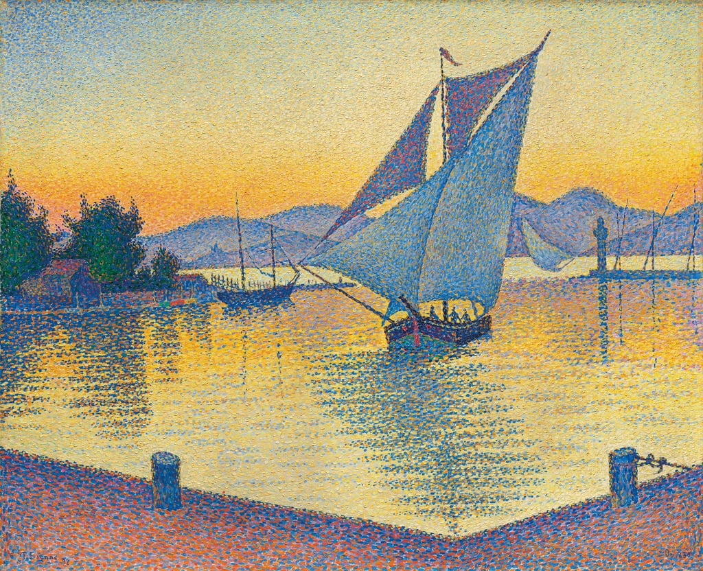 Paul Signac, The Port at Sunset