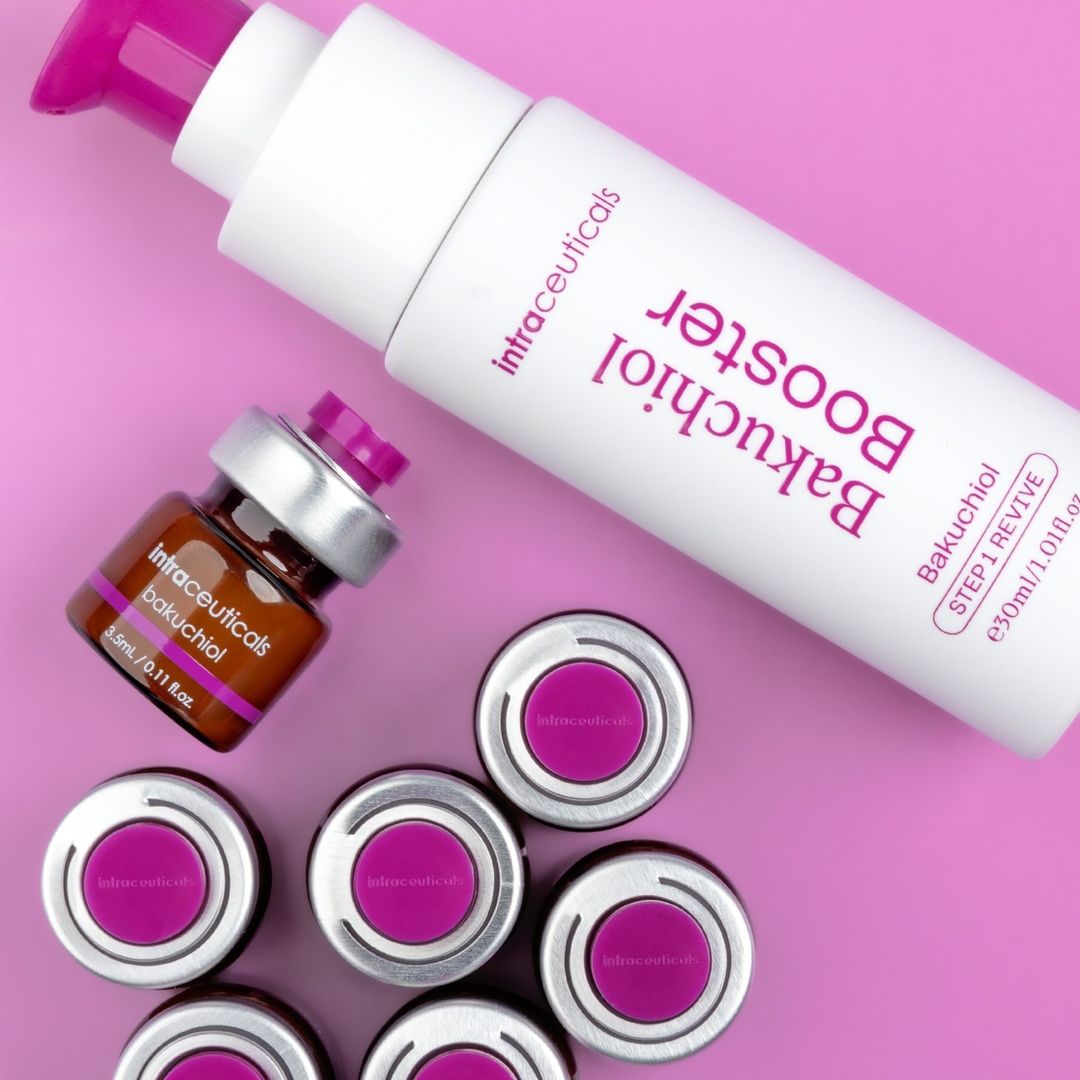 HelloSkinmart's tweet image. Revitalise, clarify and refine with Intraceuticals Bakuchiol Booster! 💦⁠
⁠
This gentle retinol alternative works wonders by stimulating cell turnover, enhancing skin elasticity, providing lasting moisture, and revitalising your skin with a youthful radiance! ✨
⁠