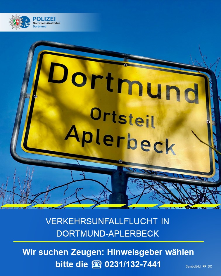 Verkehrsunfallflucht in #Dortmund-Aplerbeck Bei einem Verkehrsunfall am Mittwoch, 8.5.2024, in Dortmund-Aplerbeck wurde ein 18-jähriger Fußgänger leicht verletzt. Eine bisher unbekannte Autofahrerin entfernte sich vom Unfallort. Alle Infos 👇️ dortmund.polizei.nrw/presse/polizei…