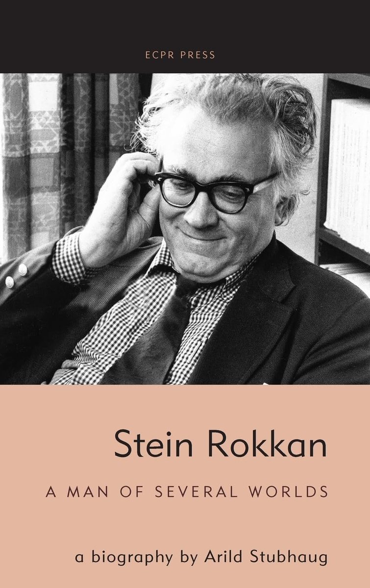 This wonderful book on Stein Rokkan, the man and his work, is finally out in print.👇 Rokkan was a pioneer of macro-historical comparative research. And, as David Collier writes in his blurb, he was 'a giant in the social sciences.' For information: ecpr.eu/Shop/ShopProdu…
