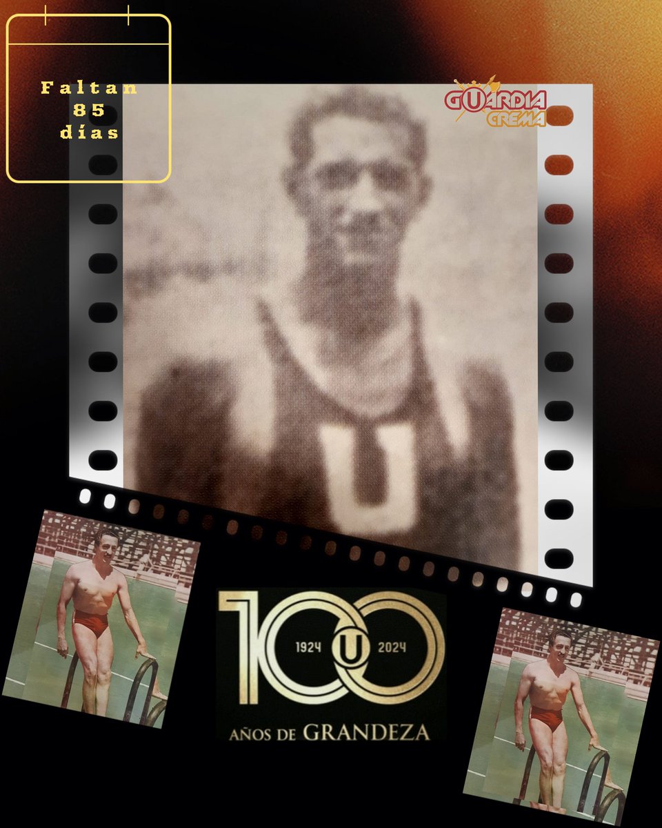 𝙒𝙖𝙡𝙩𝙚𝙧 𝙇𝙚𝙙𝙜𝙖𝙧𝙙 𝙅𝙞𝙢é𝙣𝙚𝙯 Uno de los más grandes exponentes de la #natación en el Perú. Defendió la divisa de @Universitario en diversas competencias, batiendo los récords nacionales en 200, 400 y 800 metros libres en 1932. En 1934 batiría los récords de 100 y