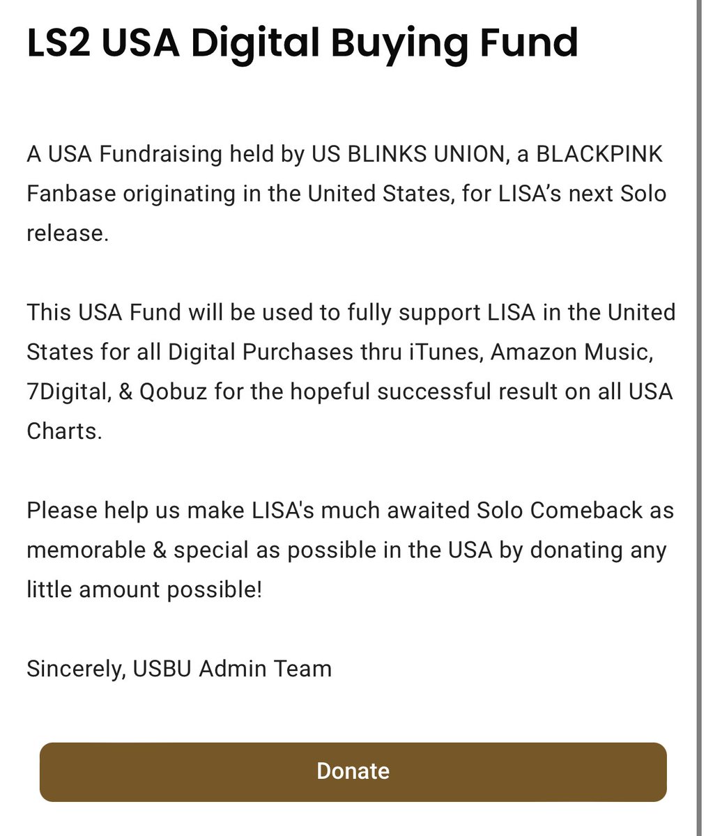 Possible #LISA x Rosalia collab coming soon? 👀 It’s always better to be PREPARED than to be caught unexpectedly so please, don’t be complacent & ready all your streaming, buying, & voting accounts! Reminder that we have our #LS2 USA Digital Buying Fund OPEN so donate any…