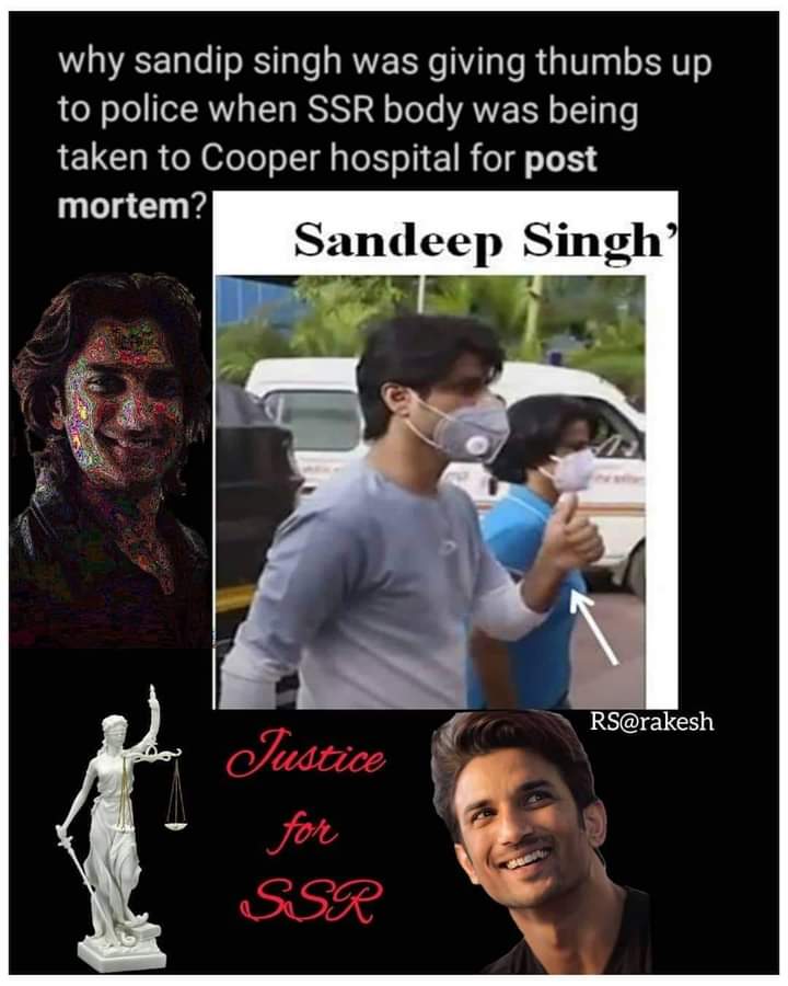 14th Reminder Of SSR Injustice
@narendramodi ji
EVERYONE KNOWS ITS MURDER :-
THE INVESTIGATING AGENCIES, THE MURDERERS, BOLLYWOOD, RHEA, PITHANI, BHATTS KHANS, KAPOORS, NEPOKIDS, UNDERWORLD, DRUGLORDS,TRAFFICKERS POLITICIANS . 
#JusticeForSushant️SinghRajput