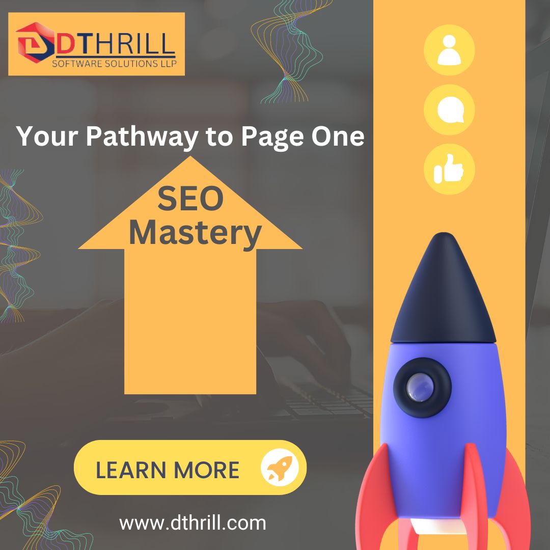 Ready to climb the search ladder? Learn SEO like a pro with us! 🚀 
#SEO #Page1 #seomastery #seotips #searchengineoptimization #digitalmarketing #dthrill #developersthrill #navisangavi #pune