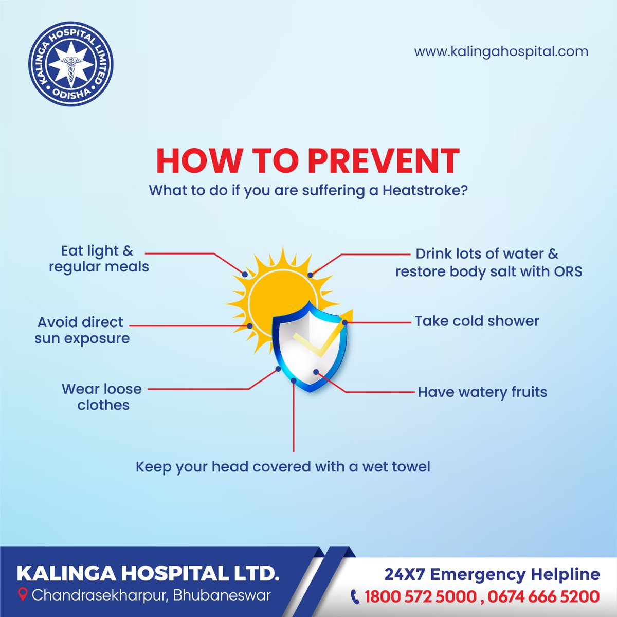 High temperatures can pose serious health risks. Be proactive and stay informed about heat advisories in your area. Let's beat the heat and stay safe together! 

#HeatWave #StayHydrated #BeatTheHeat #HeatWaveAwareness #Bhubaneswar #KHL #KalingaHospital