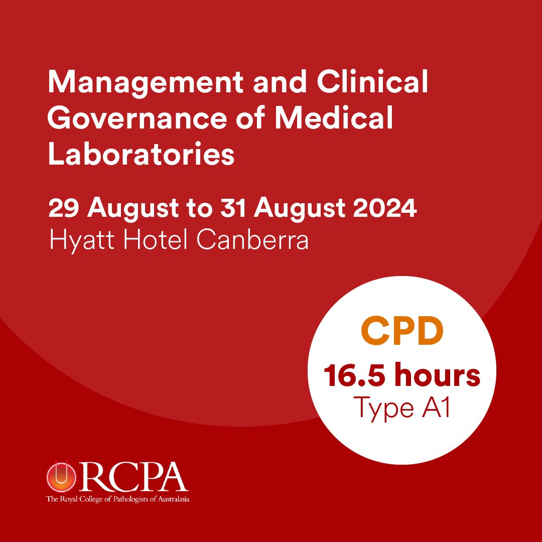 Are you an emerging leader looking to build a solid foundation in the Management and Clinical Governance of Medical Laboratories? RCPA's 3-day course for Trainees, Fellows and scientists new to management covers all the fundamentals. rcpa.me/ManagementCour… #MedEd